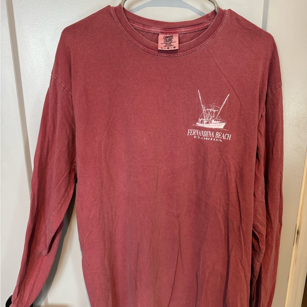 Comfort Colors Maroon Long Sleeve Tee